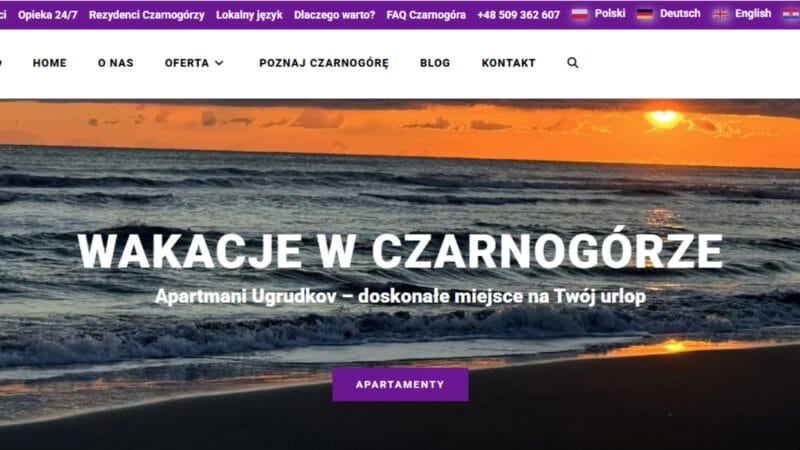 Efektywne wdrożenie strony www dla Apartamentów Ugrudkov: skuteczna widoczność SEO przy optymalizacji kosztów projektu