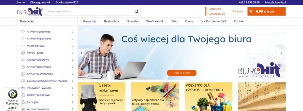 BiuroHIT.pl: jak pomagamy hurtowni artykułów biurowych rozwijać sklep na IdoSell?