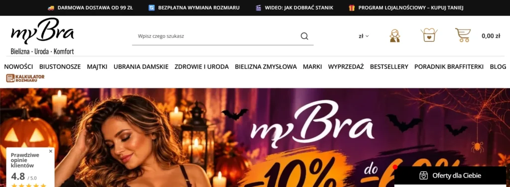 Jak wzmocniliśmy widoczność myBra.pl: content, link building i optymalizacja pod wyszukiwarki i AI